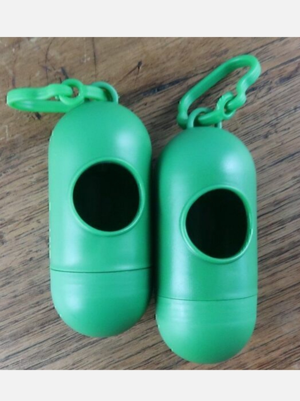 FRISCO WASTE BAG PLASTIC HOLDER BUNDLE TWO GREEN BAG HOLDERS WITH BELT CLIPS